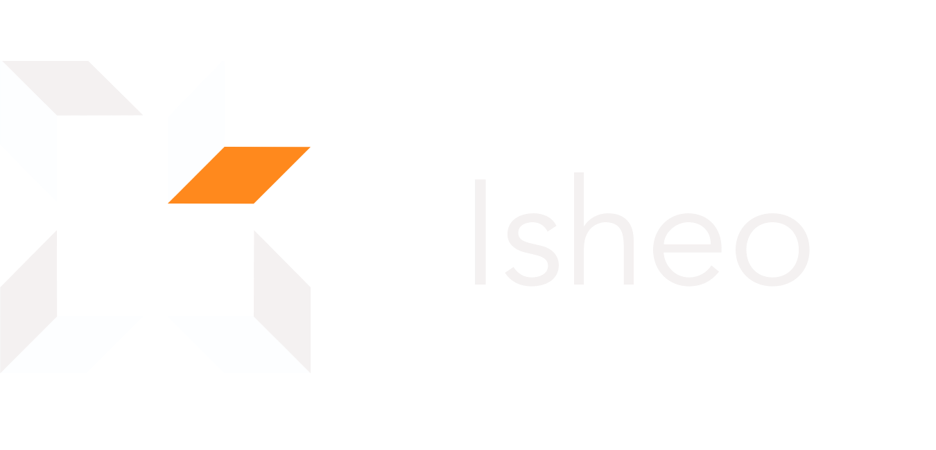 Isheo Logo - White